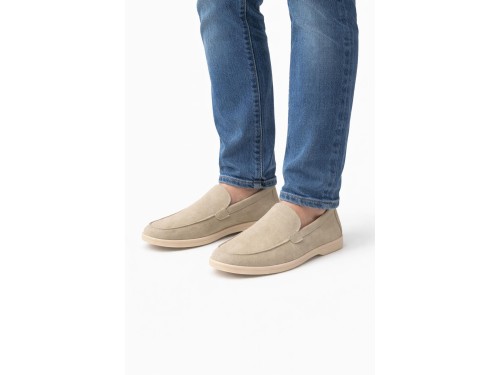 Mocassini leggerissimi e comodissimi in pelle scamosciata blu