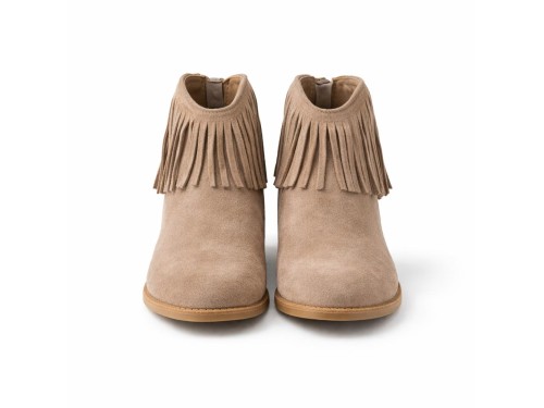 Stivaletti frange - tacco 3,5 cm