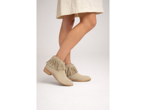 Stivaletti frange - tacco 3,5 cm