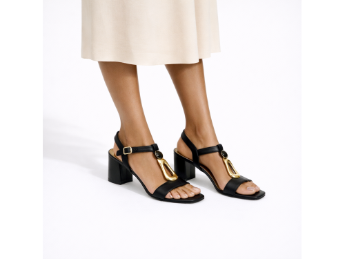 Sandali cinturino regolabile - applicazione - tacco 7,5 cm