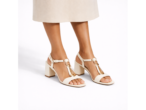 Sandali cinturino regolabile - applicazione - tacco 7,5 cm