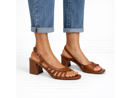 Sandali cinturino regolabile - tacco 7,5 cm