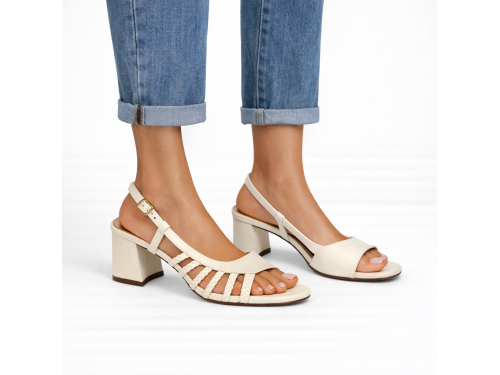 Sandali cinturino regolabile - tacco 7,5 cm