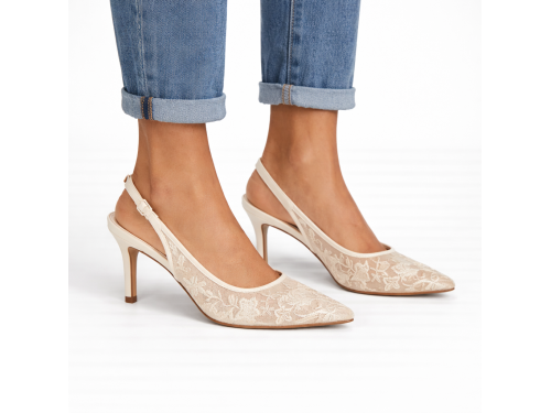 Decolletè ricamati - tacco 8,5 cm
