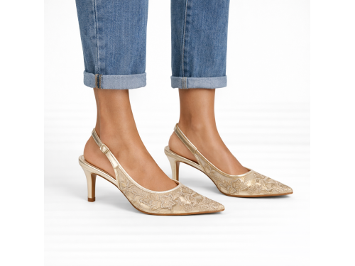 Decolletè ricamati - tacco 8,5 cm