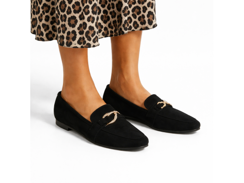 Mocassini con accessorio - tacco 1,0 cm