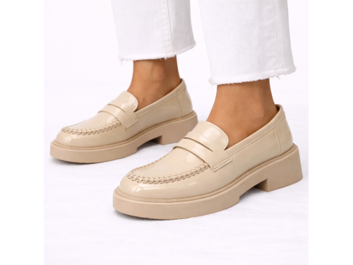 Mocassini con intreccio- tacco 4,5 cm