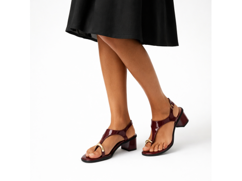 Sandali infradito con accessorio - tacco 6,5 cm