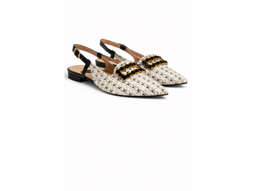 Sandali bassi - applicazione accessorio - tacco 2,5 cm