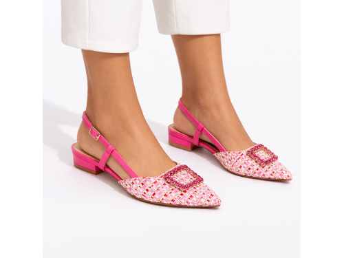 Sandali bassi - applicazione accessorio - tacco 2,5 cm