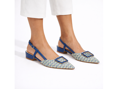 Sandali bassi - applicazione accessorio - tacco 2,5 cm