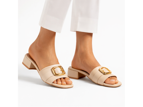 Sandali con accessorio - tacco 3,0 cm