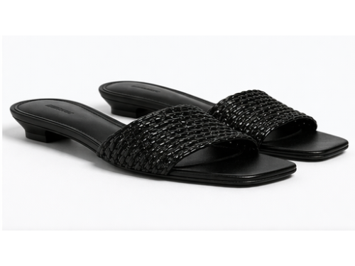 Ciabatta intreccio  - tacco 3,5 cm