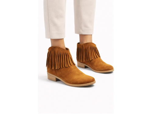 Stivaletti frange - tacco 3,5 cm