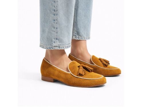 Mocassini punta rotonda - tacco 2 cm