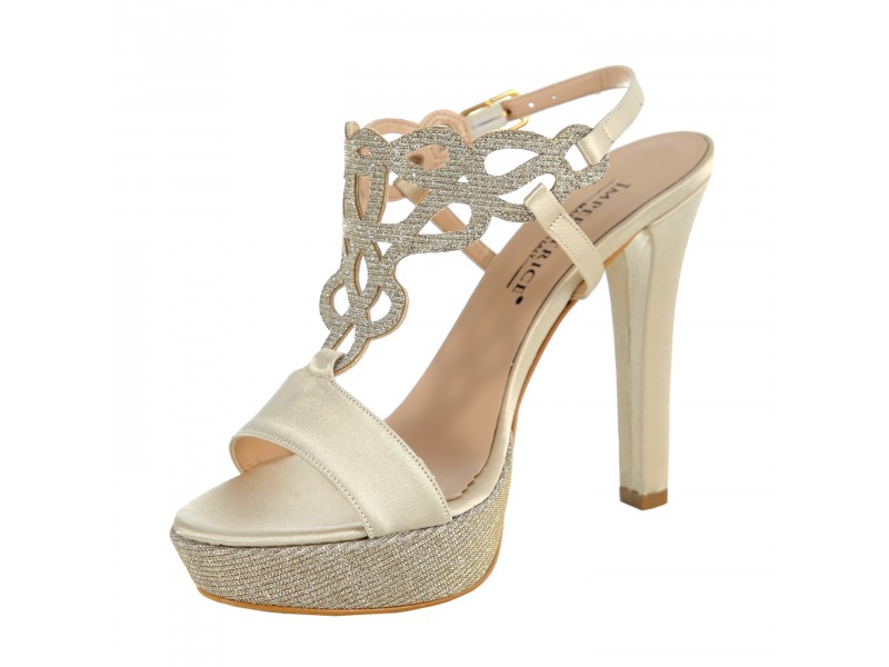 scarpe da cerimonia platino