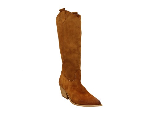 Stivale texano in camoscio