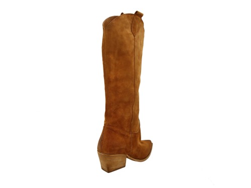 Stivale texano in camoscio